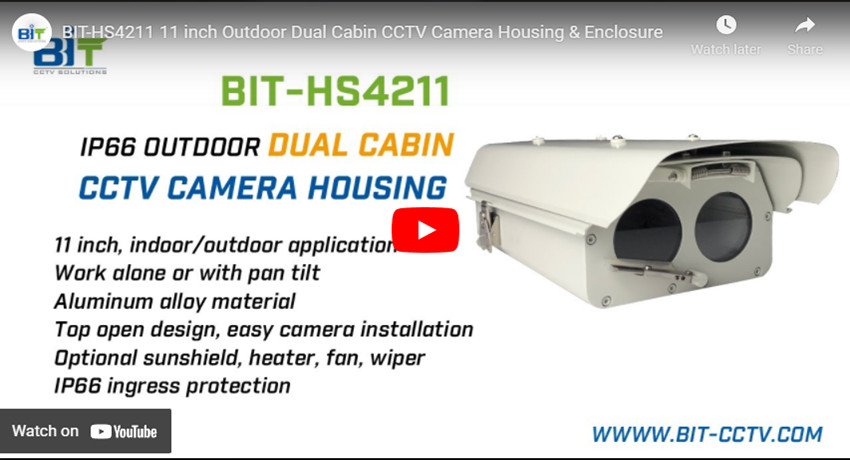 BIT-HS4211 11 polegada Fora Da porta Dual Cabin CCTV Camera Housing