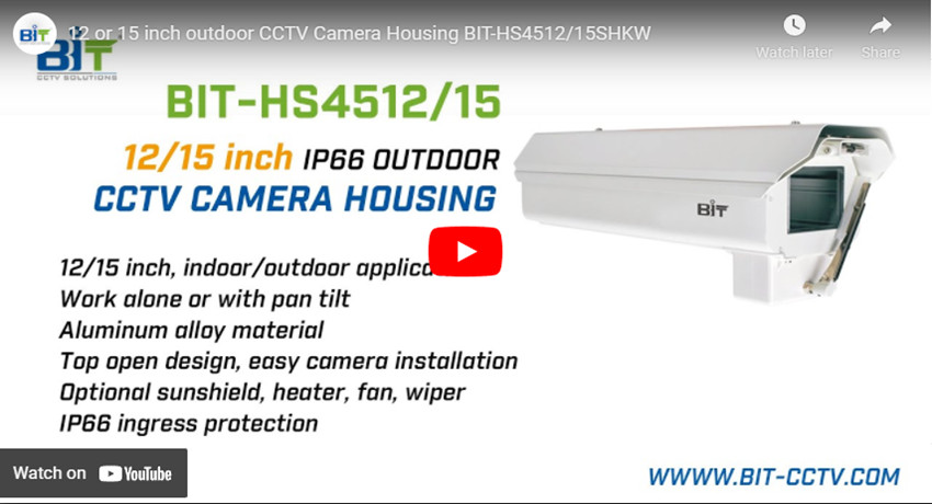 12 ou 15.o Inch Outdoor Cctv Camera Housing Bit-Hs4512/15shkw